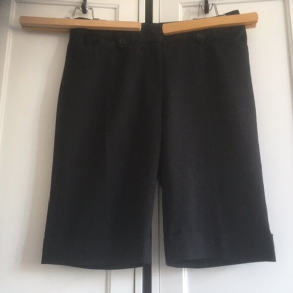 Reitman's Black Cuffed Bermuda-length dress shorts US Size 9 - Picture 3 of 8